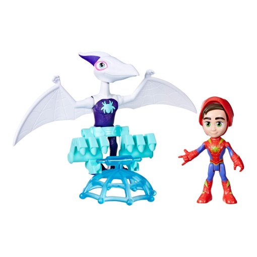 Spidey And His Amazing Friends Dino Webs Spidey + Veículo MARVEL HASBRO