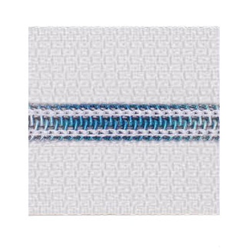 Fecho Zipper de Nylon Malha 5 Branco/multicor (metro) COSE