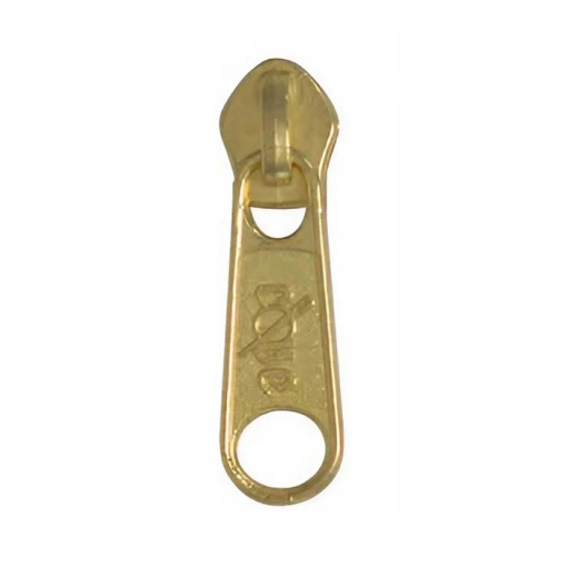 Cursor para Fecho Zipper Malha 3 Dourado COSE
