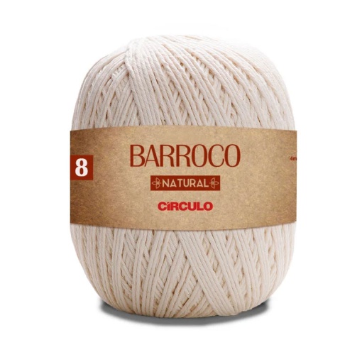 Fio de Crochet CÍRCULO Barroco Natural 8 700g