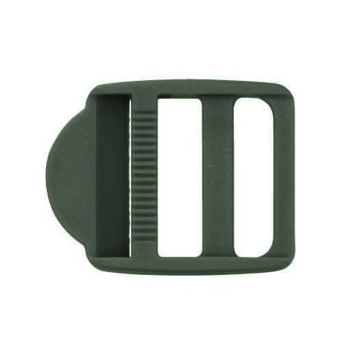 Fivela passador retangular plástico 30mm caqui 140216.030.0015