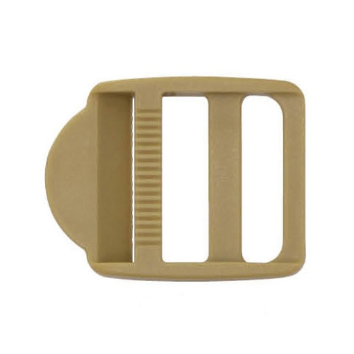 Fivela passador retangular plástico 30mm bege 140216.030.000024
