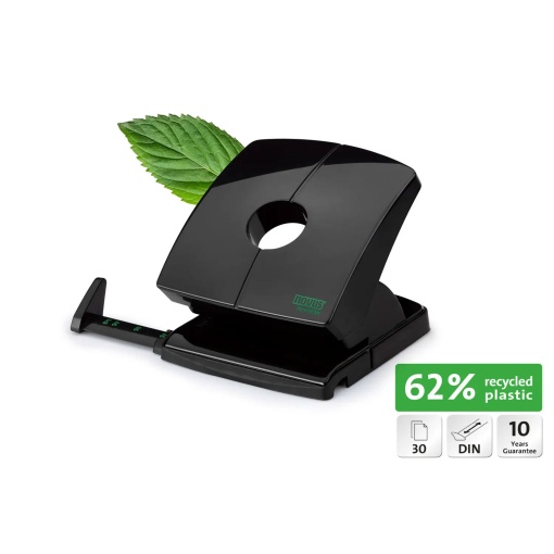 NOVUS Re+new B230 30-sheet black hole punch