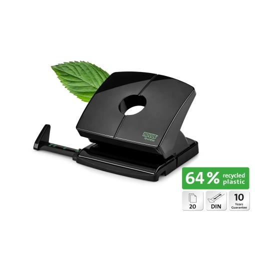 NOVUS Re+new B220 20-sheet black hole punch