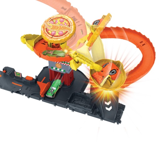 Hot Wheels City Ataque da Serpente Na Pizzaria MATTEL HTN81