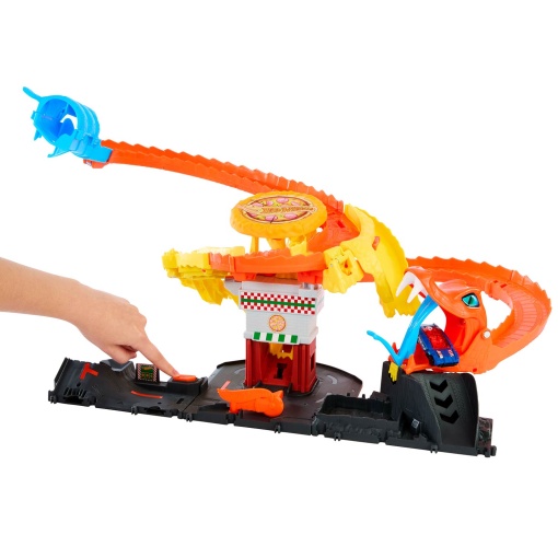 Hot Wheels City Ataque da Serpente Na Pizzaria MATTEL HTN81