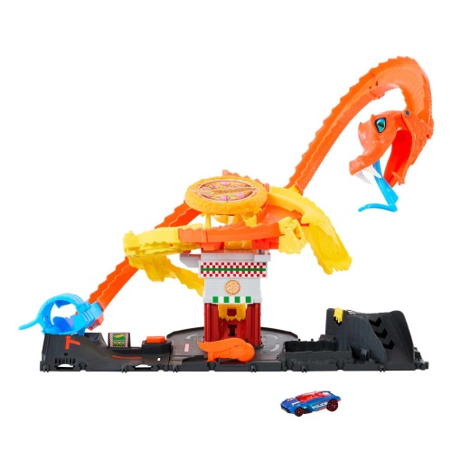 Hot Wheels City Ataque da Serpente Na Pizzaria MATTEL HTN81