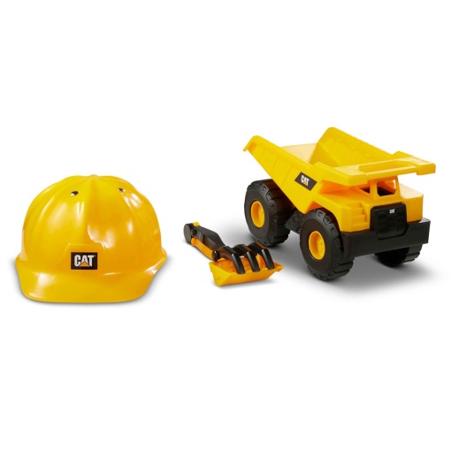 Camião Basculante CAT com Capacete e Acessórios