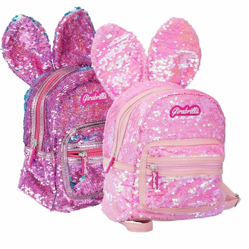 Mochila NICE Girabrilla Bunny 20x22x12cm Sortido