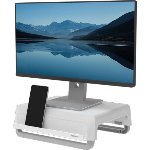 FELLOWES Breyta white monitor lift stand
