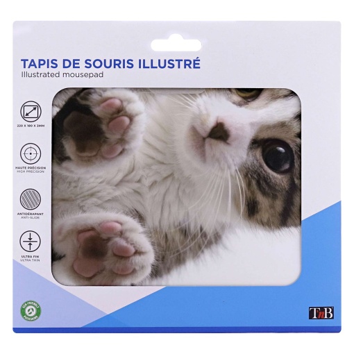 Tapete de rato TNB gato 22x18cm