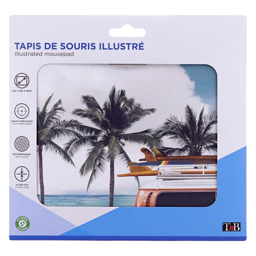 Tapete de rato TNB viagem 22x18cm