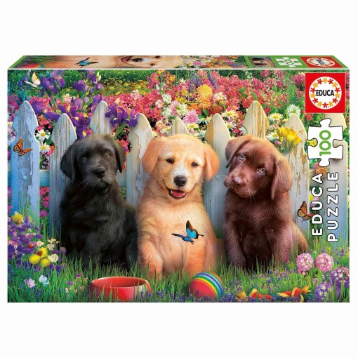 Puzzle EDUCA 100 peças Cachorros