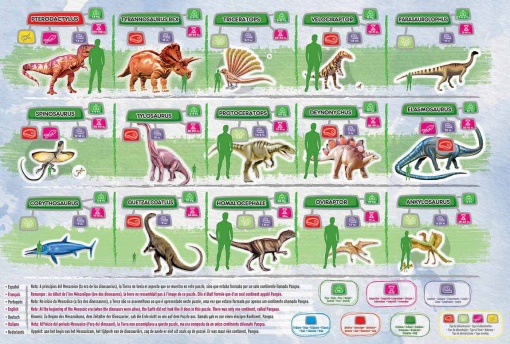Puzzle EDUCA 150 peças mapa mundo dinossauros