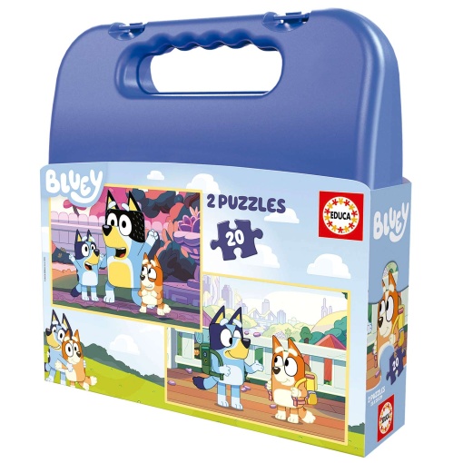 Maleta Puzzle EDUCA 2x20 Peças BLUEY