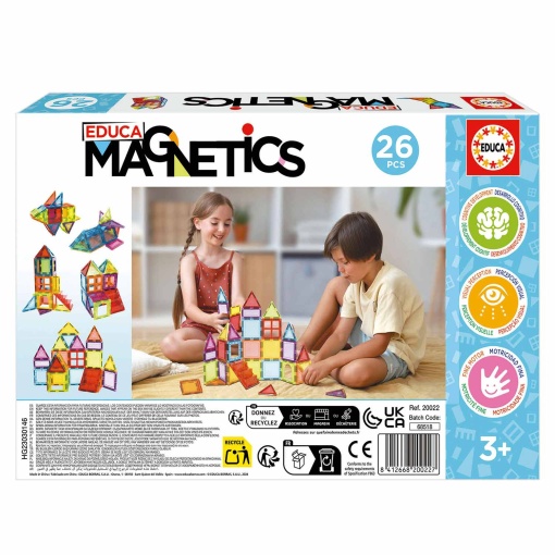 Jogo de Construção Magnético 26 peças EDUCA