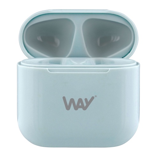 Auriculares Bluetooth TWS TNB WAY com caixa de carregamento azul