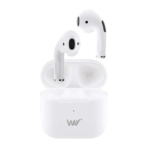 Auriculares Bluetooth TWS TNB WAY com caixa de carregamento branco
