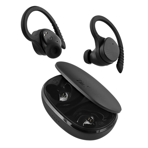 Auriculares Bluetooth TNB Energy Sport com caixa de carregamento preto