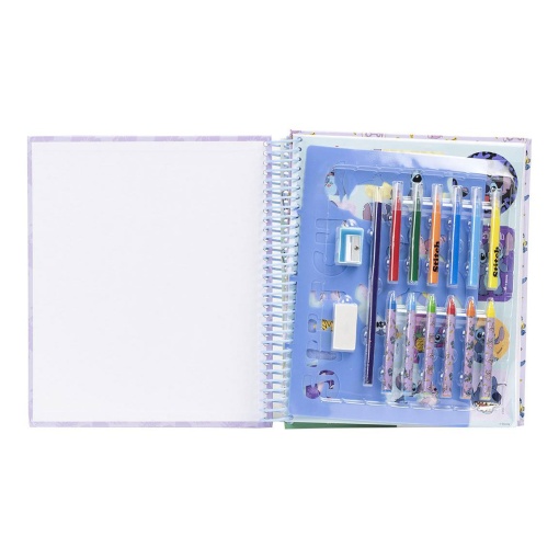 Álbum de atividades para colorir Disney Stitch com 19 peças