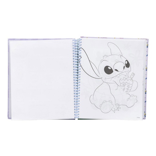 Álbum de atividades para colorir Disney Stitch com 19 peças