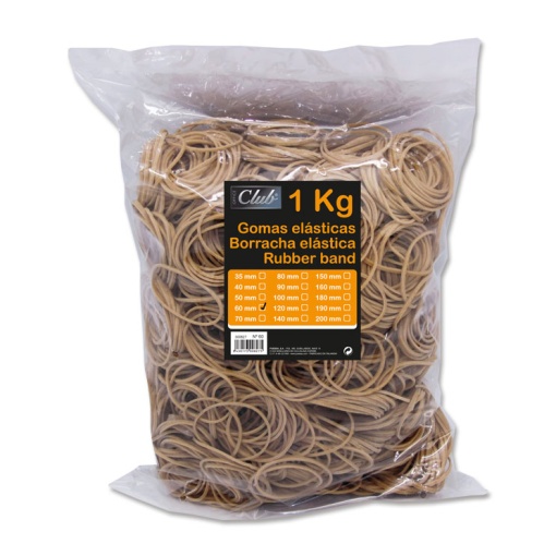 Elásticos N.14 1kg 60x1,5mm INGRAF OFFICE