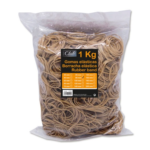 Elásticos N.18 1kg 90x1,5mm INGRAF OFFICE