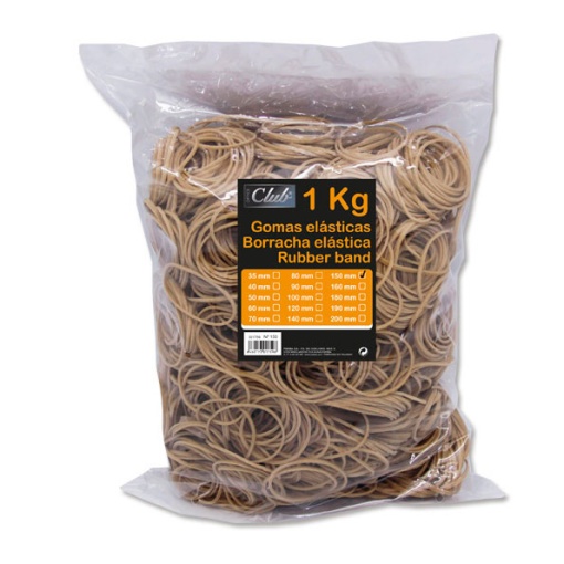 Elásticos N.38 1kg 150x2mm INGRAF OFFICE