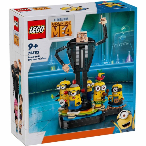 LEGO Gru: O Mal Disposto 4 Gru e Minions Construídos com Peças 75582