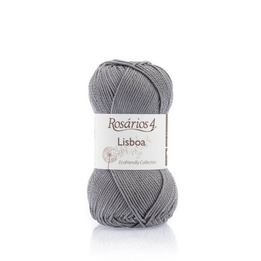 Fio de Tricot Rosários 4 Lisboa 50g Cinza Médio 13