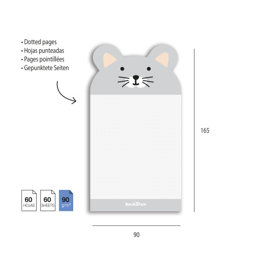 Bloco de Notas MIQUELRIUS Back2fun Rato