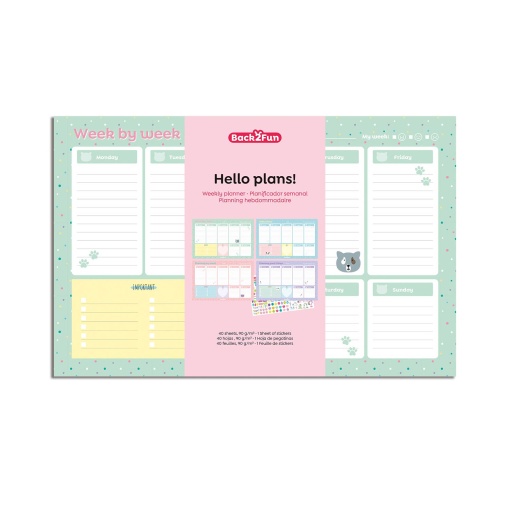 Planificador Semanal A4+ MIQUELRIUS Back2fun