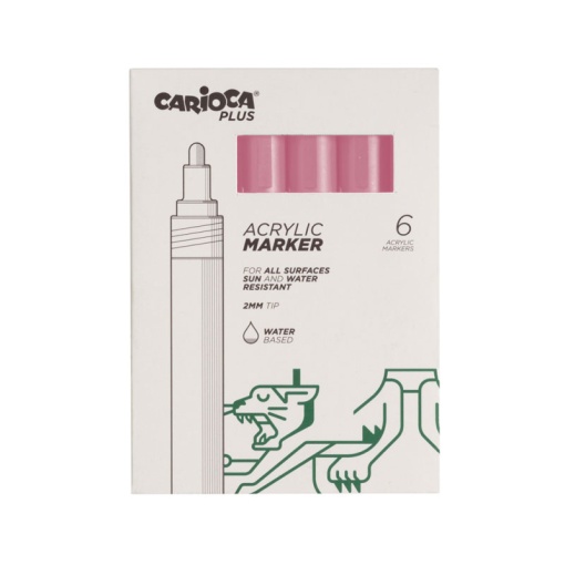 Carioca PLUS pink acrylic marker