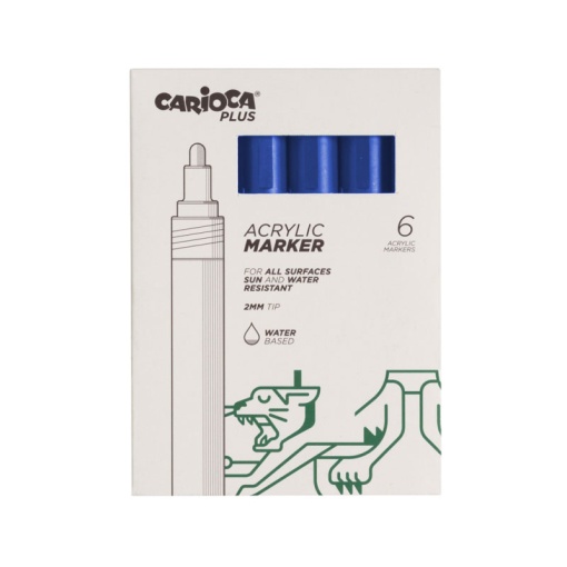 Carioca PLUS blue acrylic marker