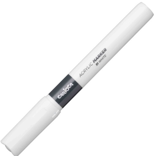 Marcador Acrílico CARIOCA Plus Branco