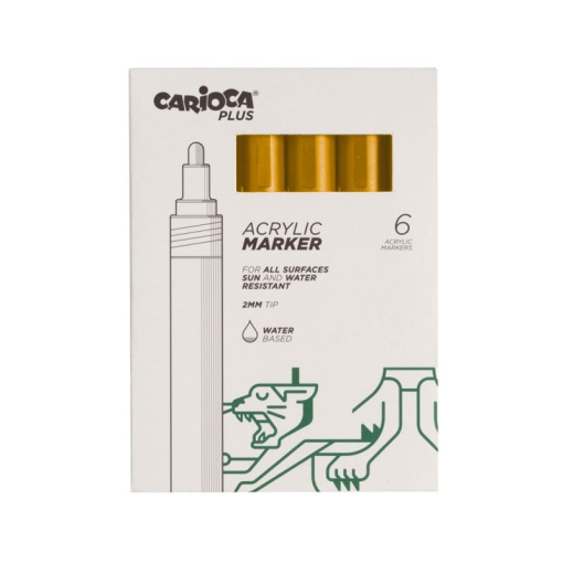 Carioca PLUS gold acrylic marker