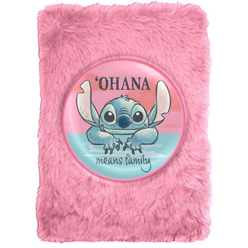 Caderno A5 Disney Stitch rosa