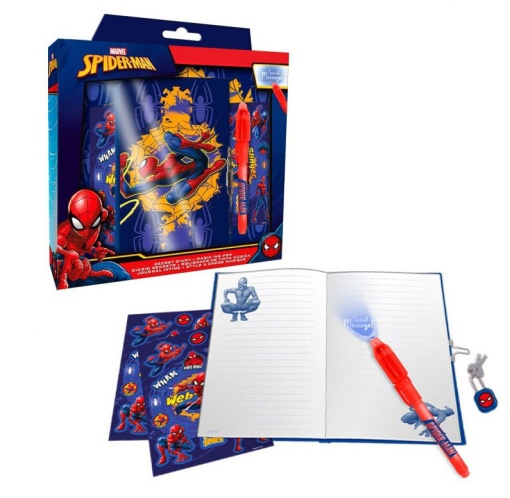 Diário + Esferográfica Mágica MARVEL Spider-man