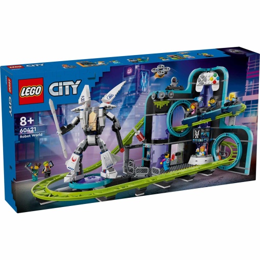 LEGO City Parque de Diversões com Montanhas-Russas do Mundo dos Robôs 60421
