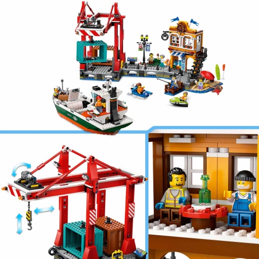 LEGO City Porto Marítimo com Navio de Carga 60422