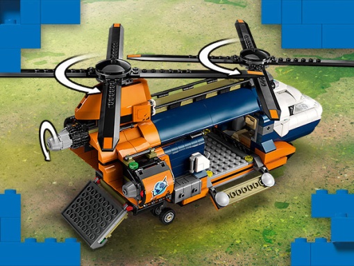LEGO City Helicóptero Explorador da Selva no Acampamento 60437