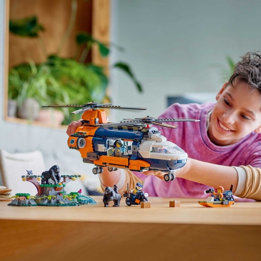 LEGO City Helicóptero Explorador da Selva no Acampamento 60437