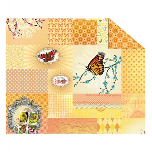 Cartolina URSUS 300g 49,5x68cm Patchwork Laranja