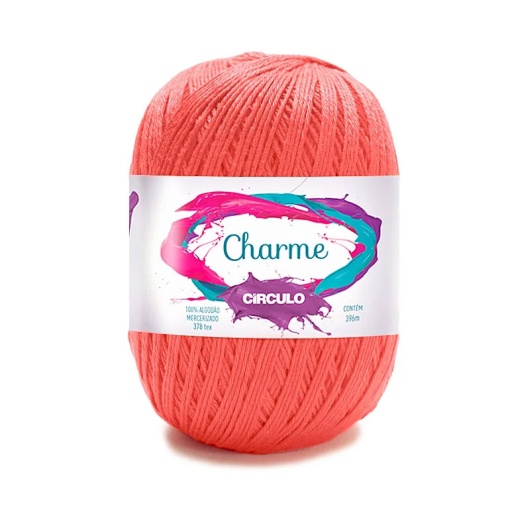 Fio de Crochet CÍRCULO Charme 150g Coral Vivo 4004