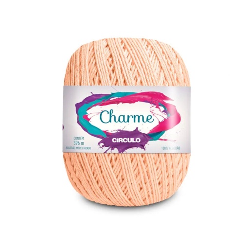 Fio de Crochet CÍRCULO Charme 150g PEACH Fuzz 4224