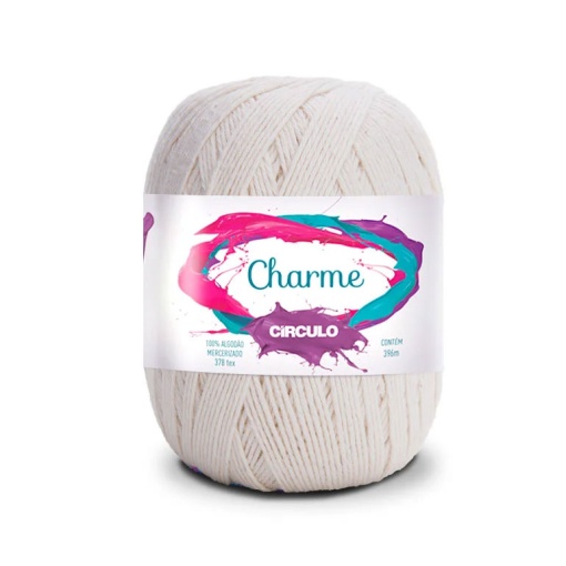 Fio de Crochet CÍRCULO Charme 150g Natural 20