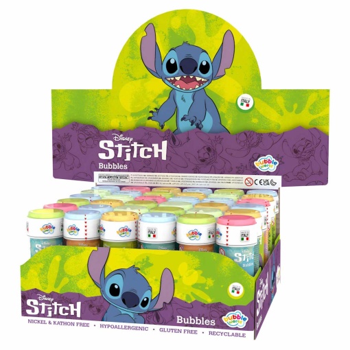 Burbujas de jabón surtidas de Disney Stitch de Bubble World
