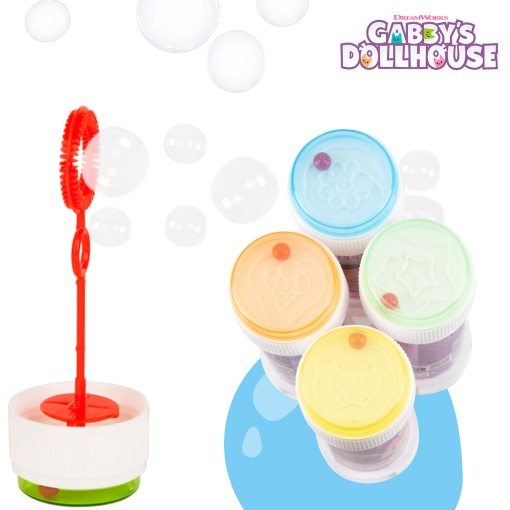 Burbujas de jabón surtidas de la casa de muñecas de Gabby de Bubble World