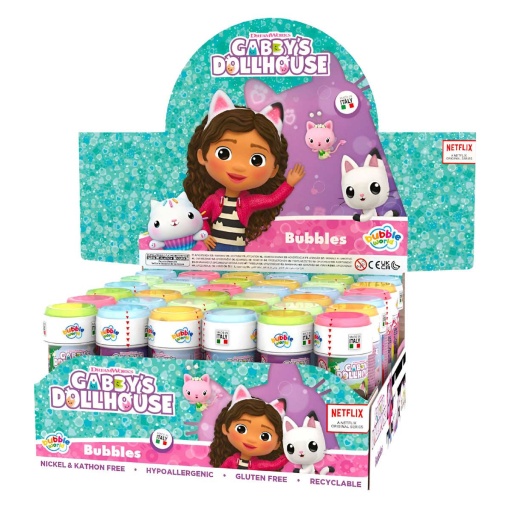 Burbujas de jabón surtidas de la casa de muñecas de Gabby de Bubble World