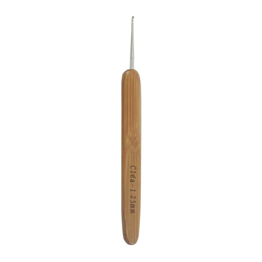 Agulha de crochet com cabo bambu CÍRCULO Clea 1,25mm
